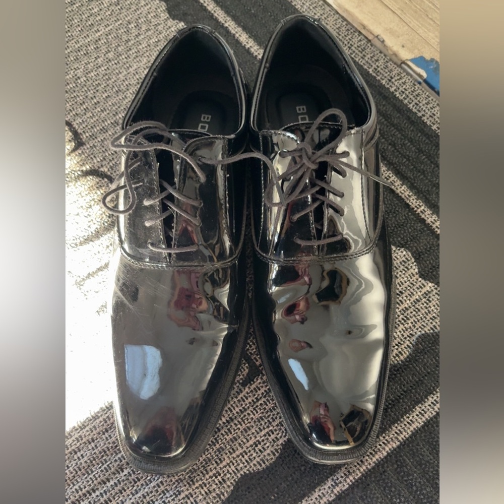 BOB Black Patent Leather Oxfords